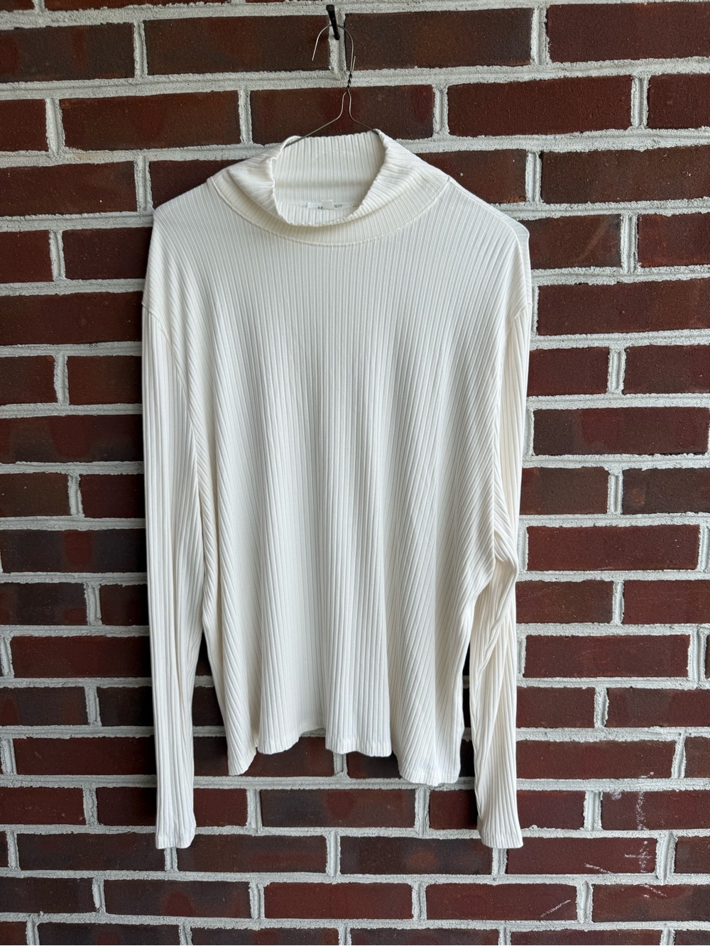 Haven Well Within Ivory Resti Drapey Rib Knit Turtleneck Women’s XXL